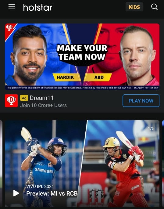 Here how to watch VIVO IPL match 2021 for free on Disney + Hotstar